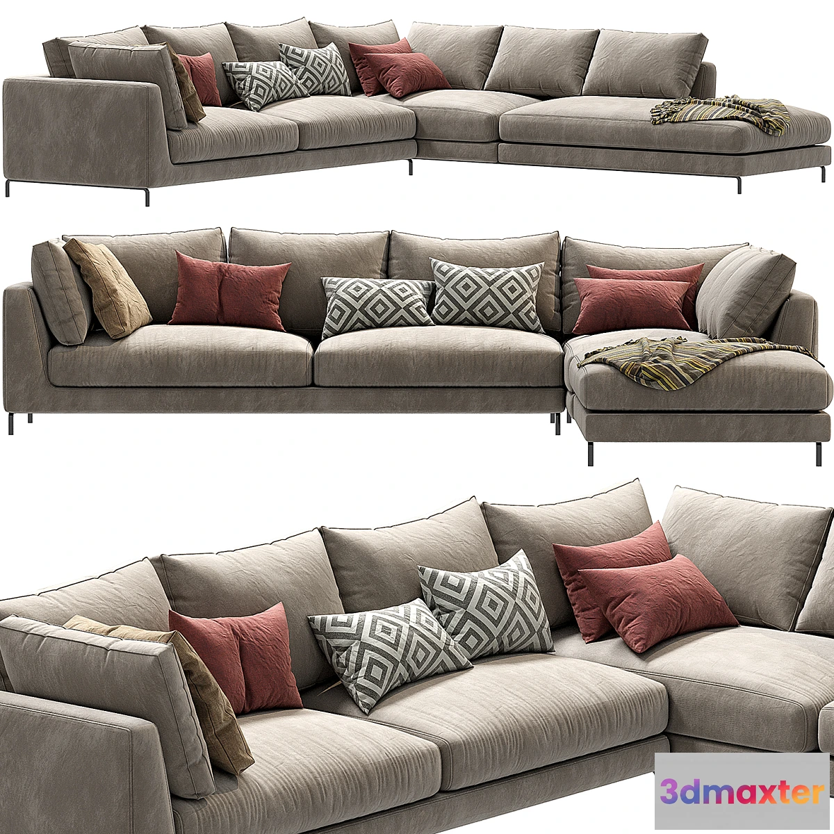 762895 - Corner-Sectional-Fabric-Sofa-ray-Sectional-Sofa - No.2