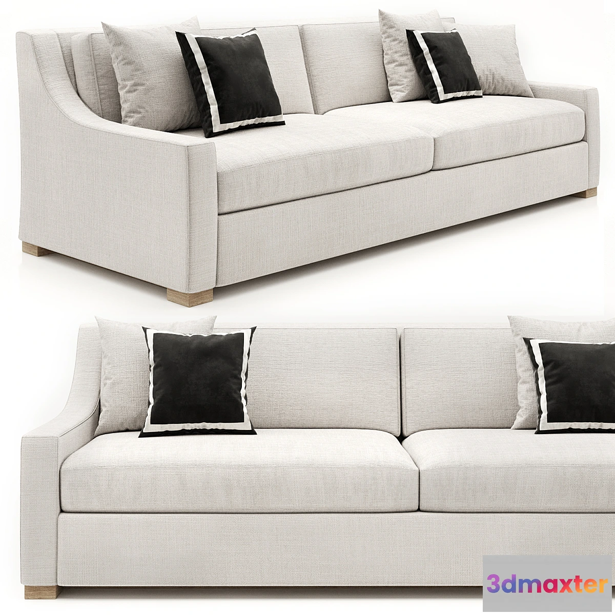 762913 - RH PARISIAN CLASSIC SLOPE ARM SOFA - No.2