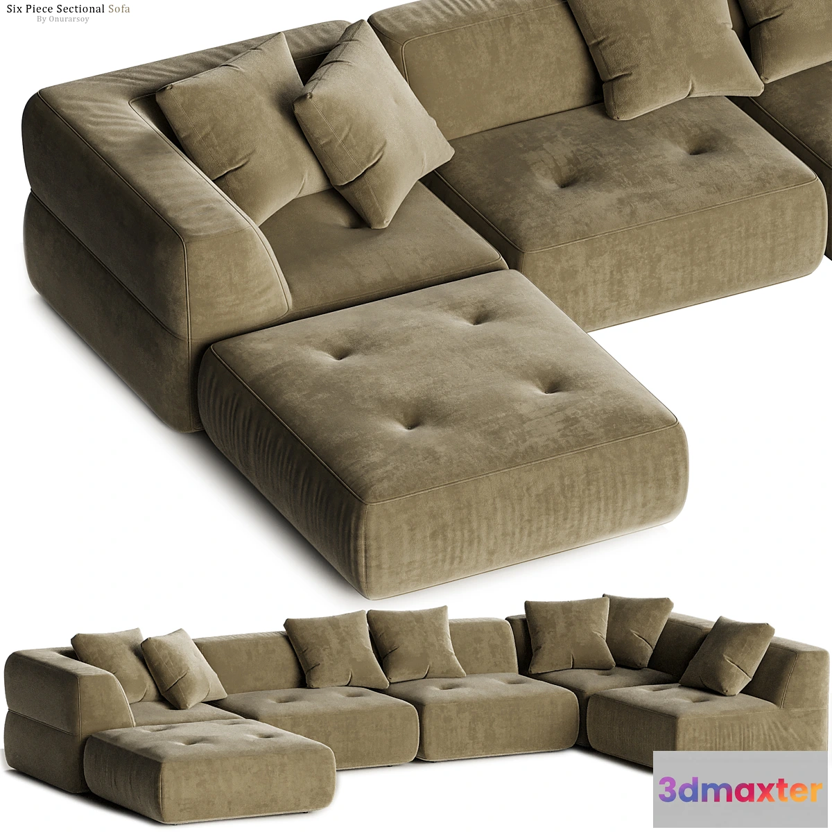 763369 - Crate & barrel - Angolare Six Piece Sectional Sofa - No.2