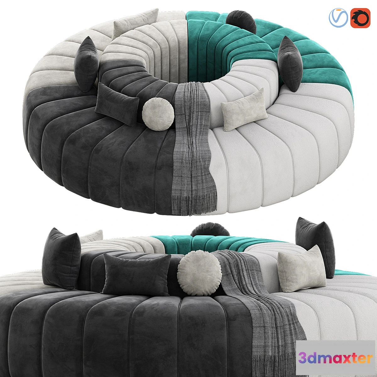 763705 - Studio Sofa by Kristian Sofus