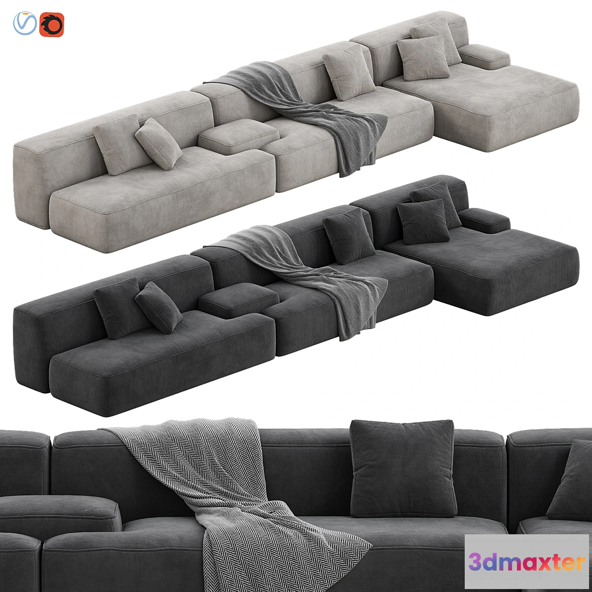 763745 - Lema Cloud Modular Sofa Set 12 - No.2