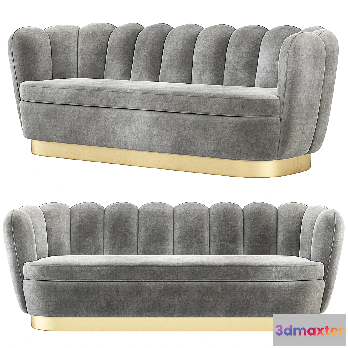 782642 - Eichholtz Mirage Velvet Sofa