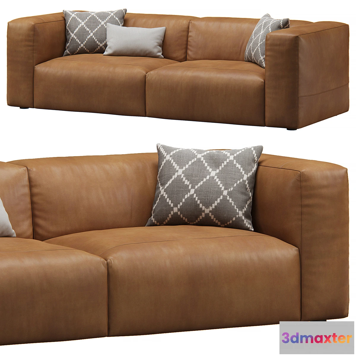 782792 - Leather 2seat Cloud Sofa by Prostoria