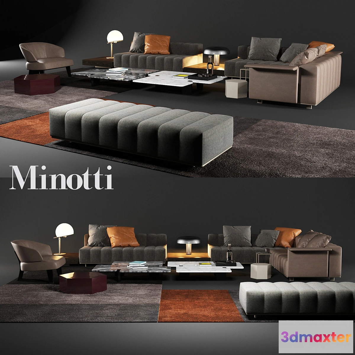 789998 - Minotti FREEMAN LOUNGE - No.3