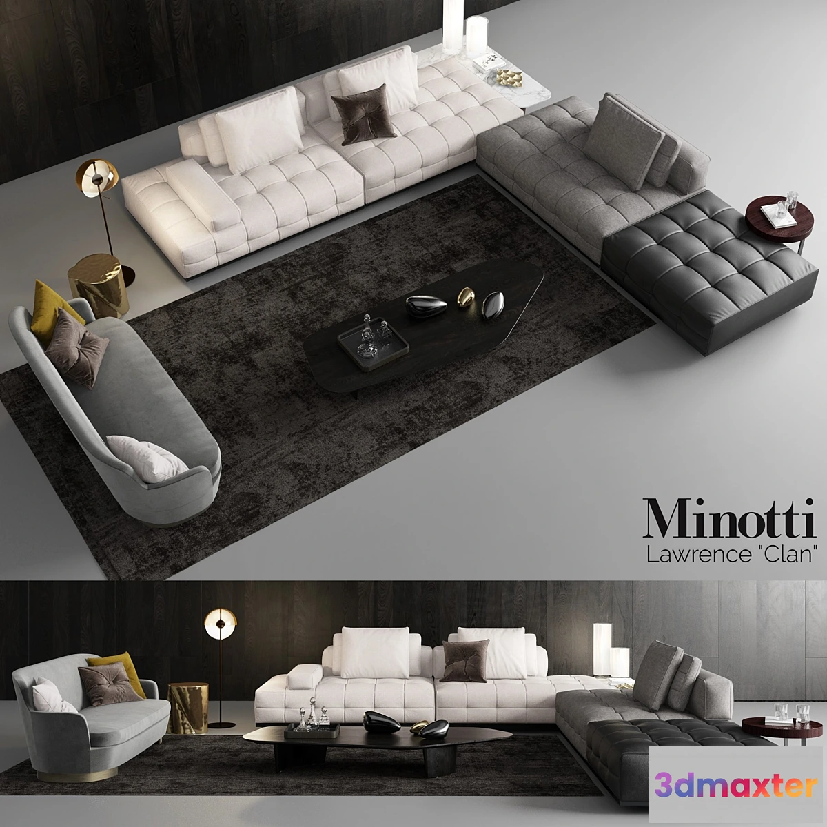 790106 - Minotti Lawrence Clan Seating 3 - No.3
