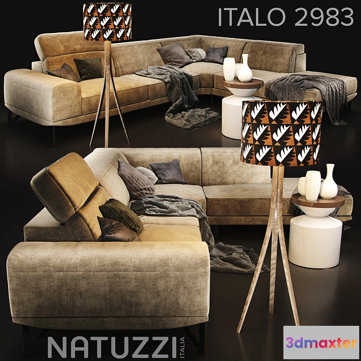 790150 - Sofa Natuzzi Italo 2983 - No.3