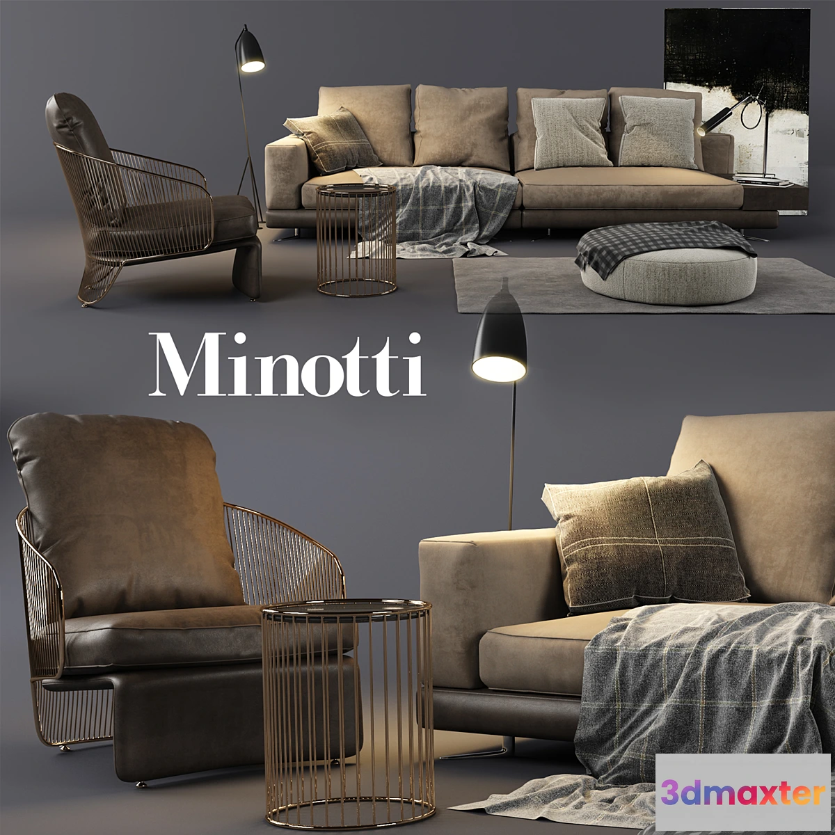 790170 - Minotti White Sofa - No.9