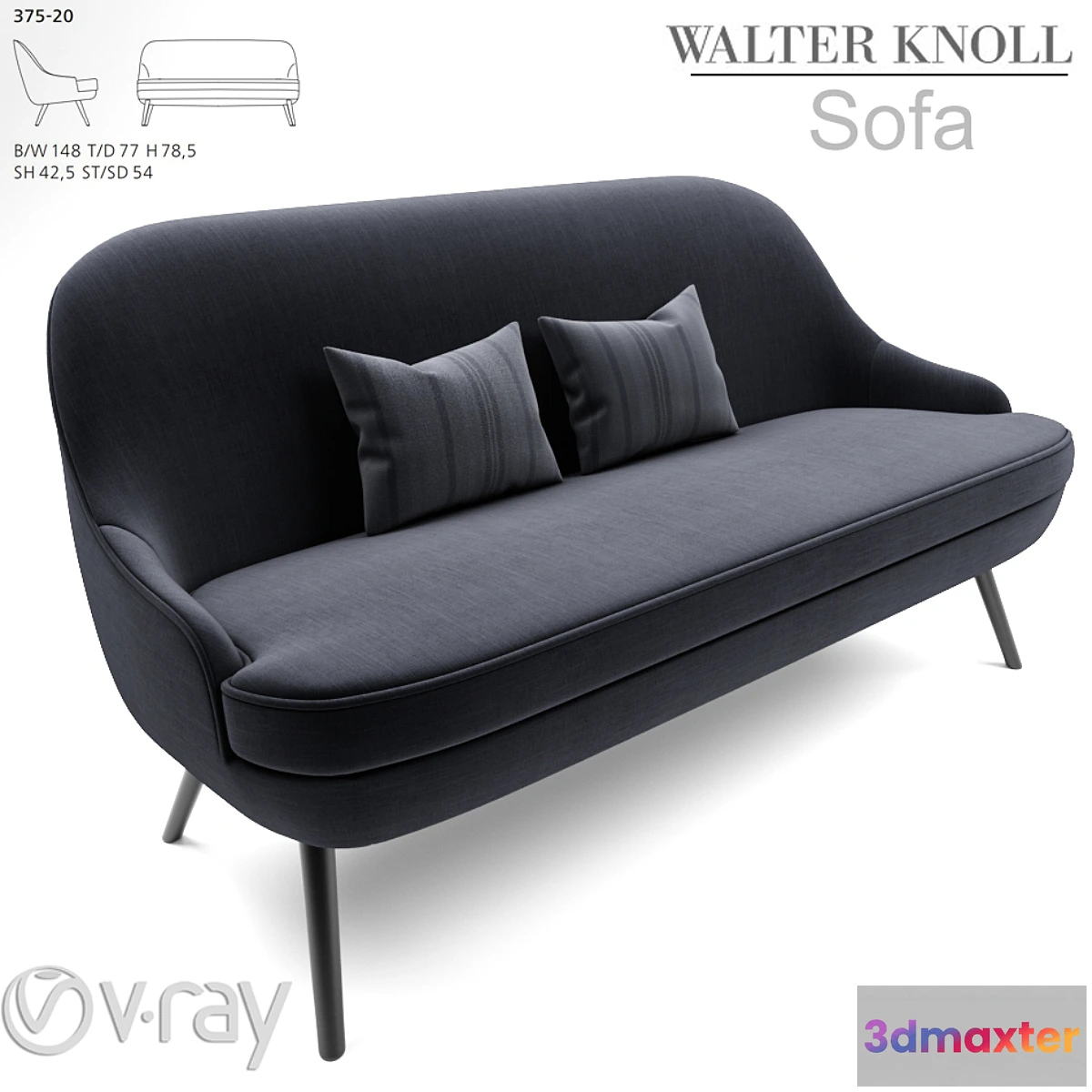 790228 - 375 walter knoll sofa - No.3