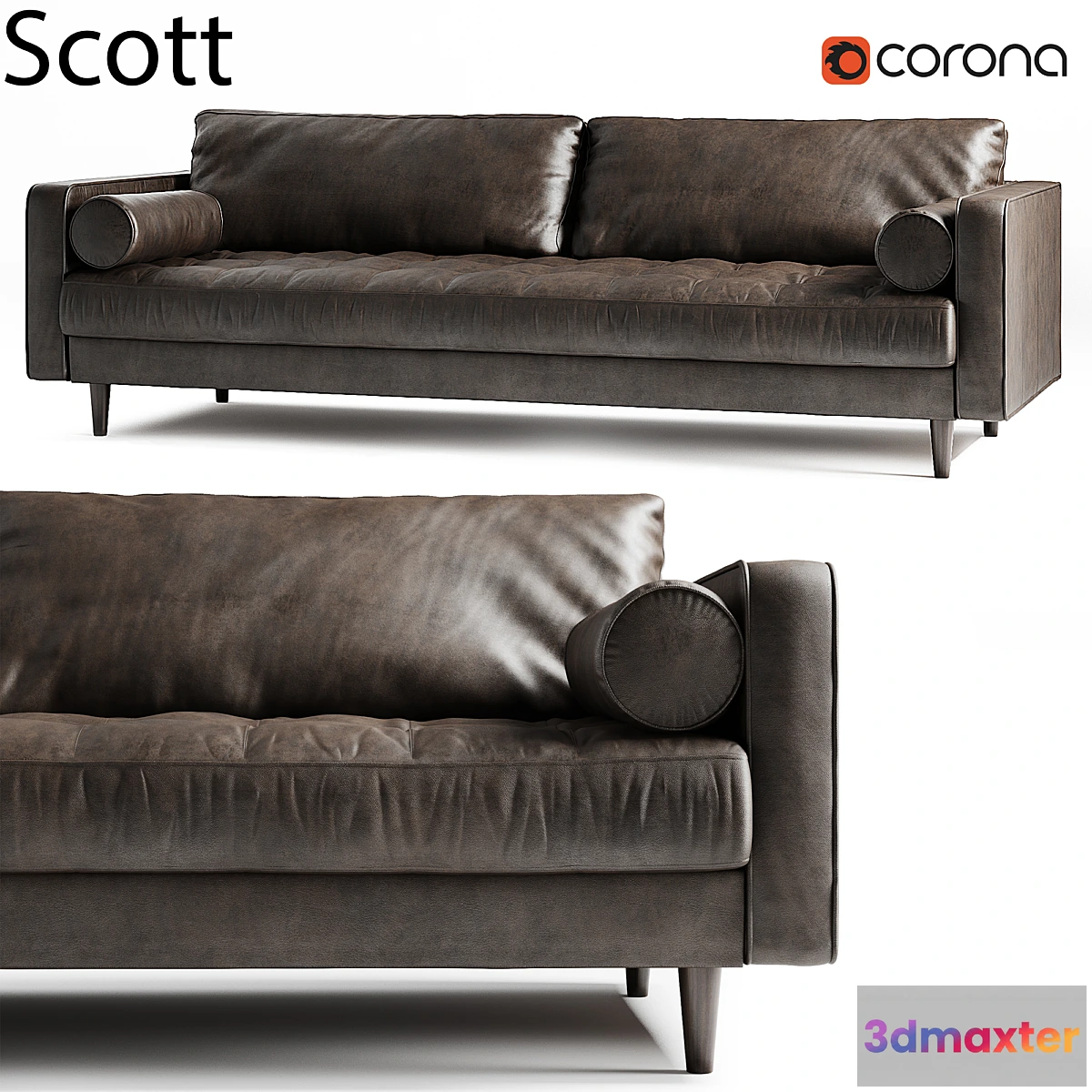 790478 - Scott 3 Seater Sofa - No.5