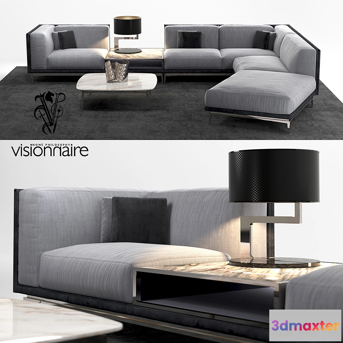 790504 - Visionnaire Legend L sofa set - No.3