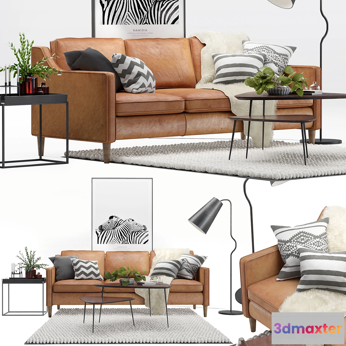 790512 - Scandinavian livig set 2. West Elm Hamilton sofa - No.3
