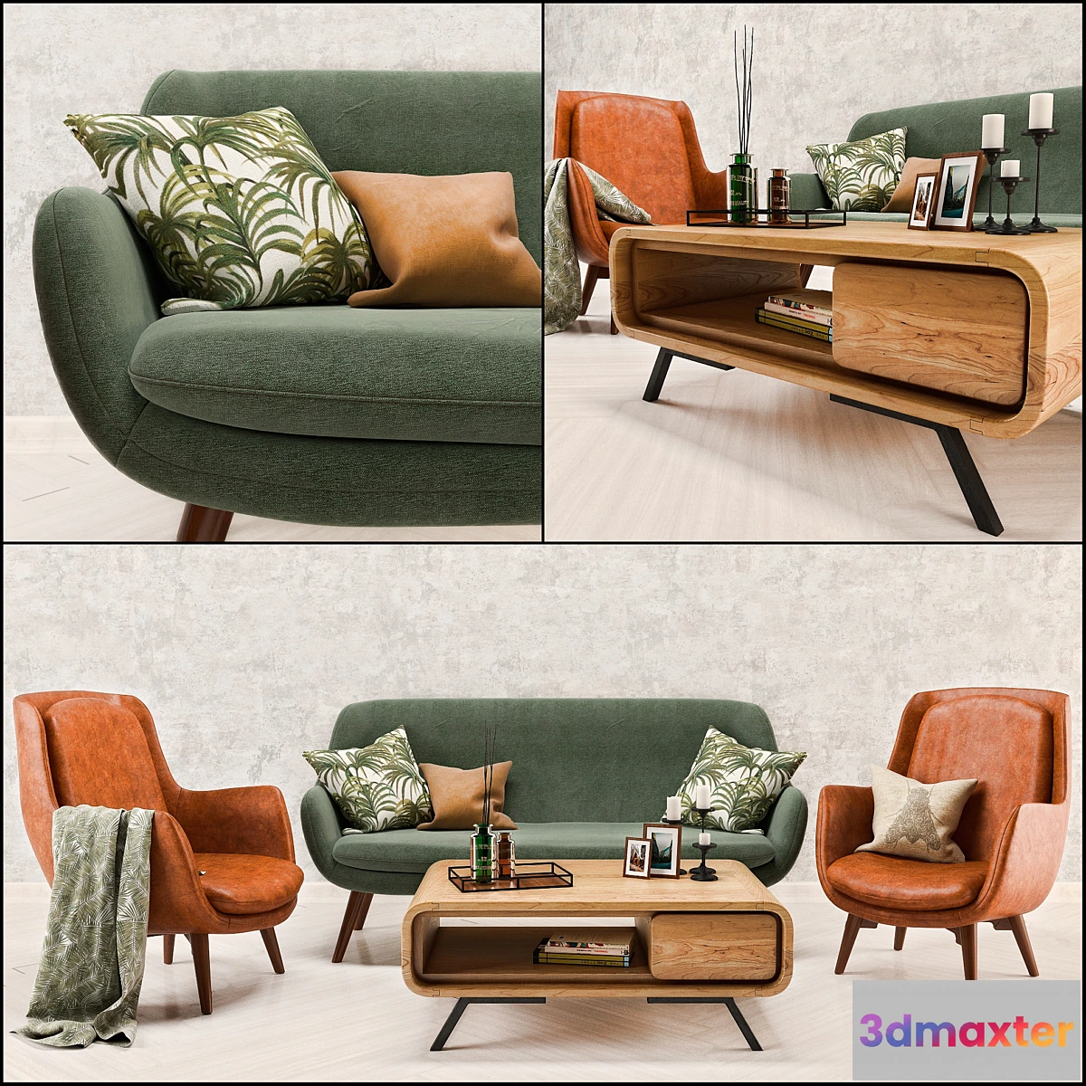 797772 - Mid Century Sofa and Chair set - No.3