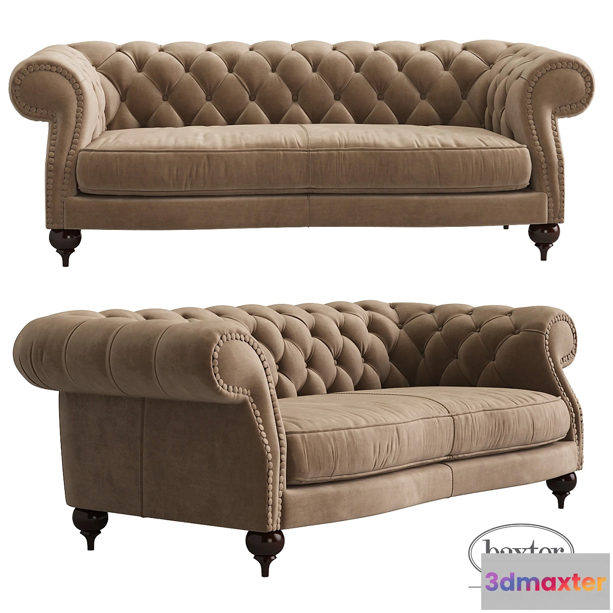 806366 - Baxter Diana Chester 2 seat sofa - No.3