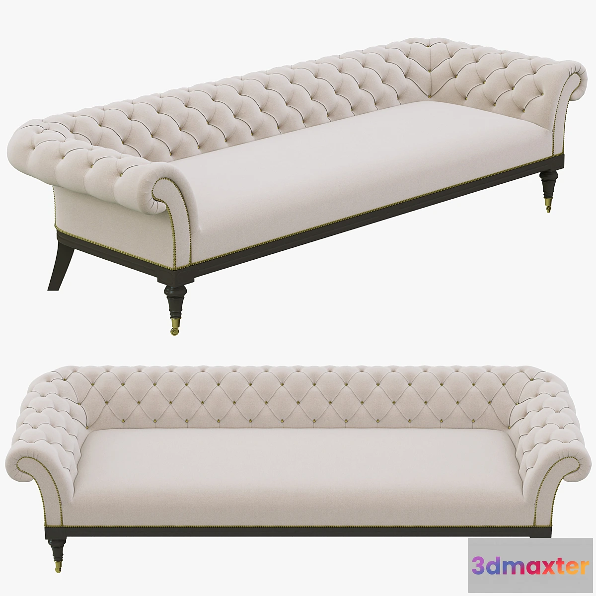 813166 - Restoration Hardware Islington Chesterfield Upholstered Sofa