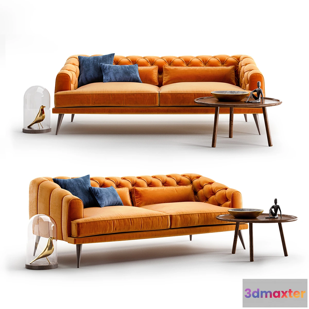 813196 - EARL GREY Modern Chesterfield Sofa set