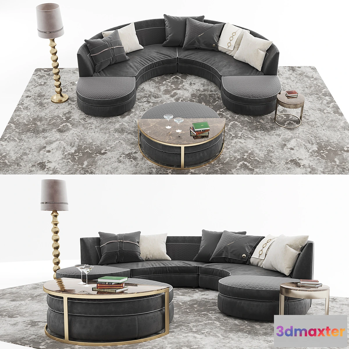 818392 - Set Vittoria Frigerio Sofa Borromeo