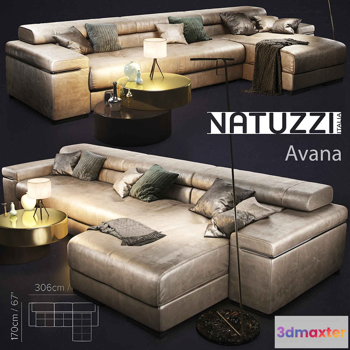 818650 - Divan Natuzzi Avana