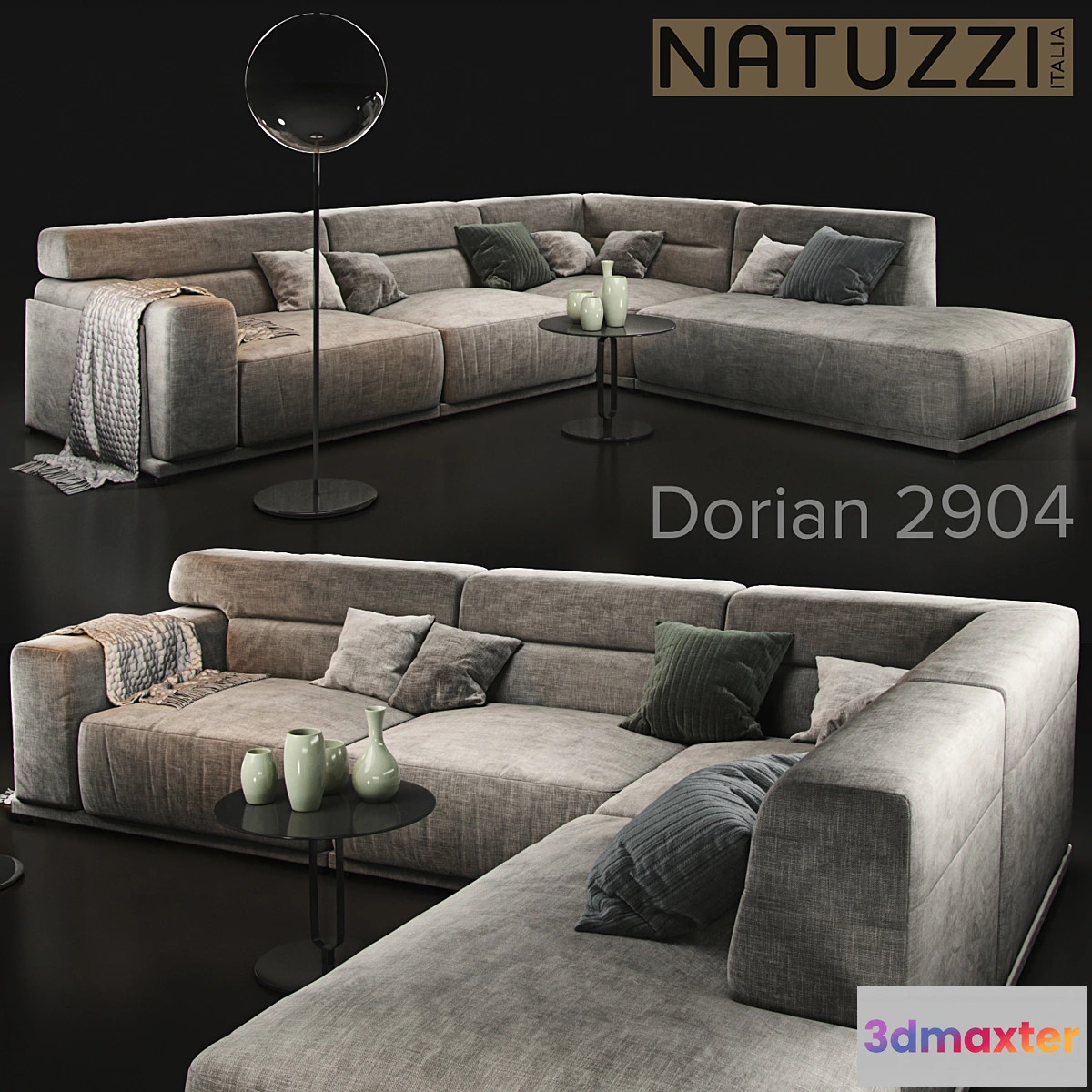 818660 - Sofa natuzzi Dorian 2904 - No.2