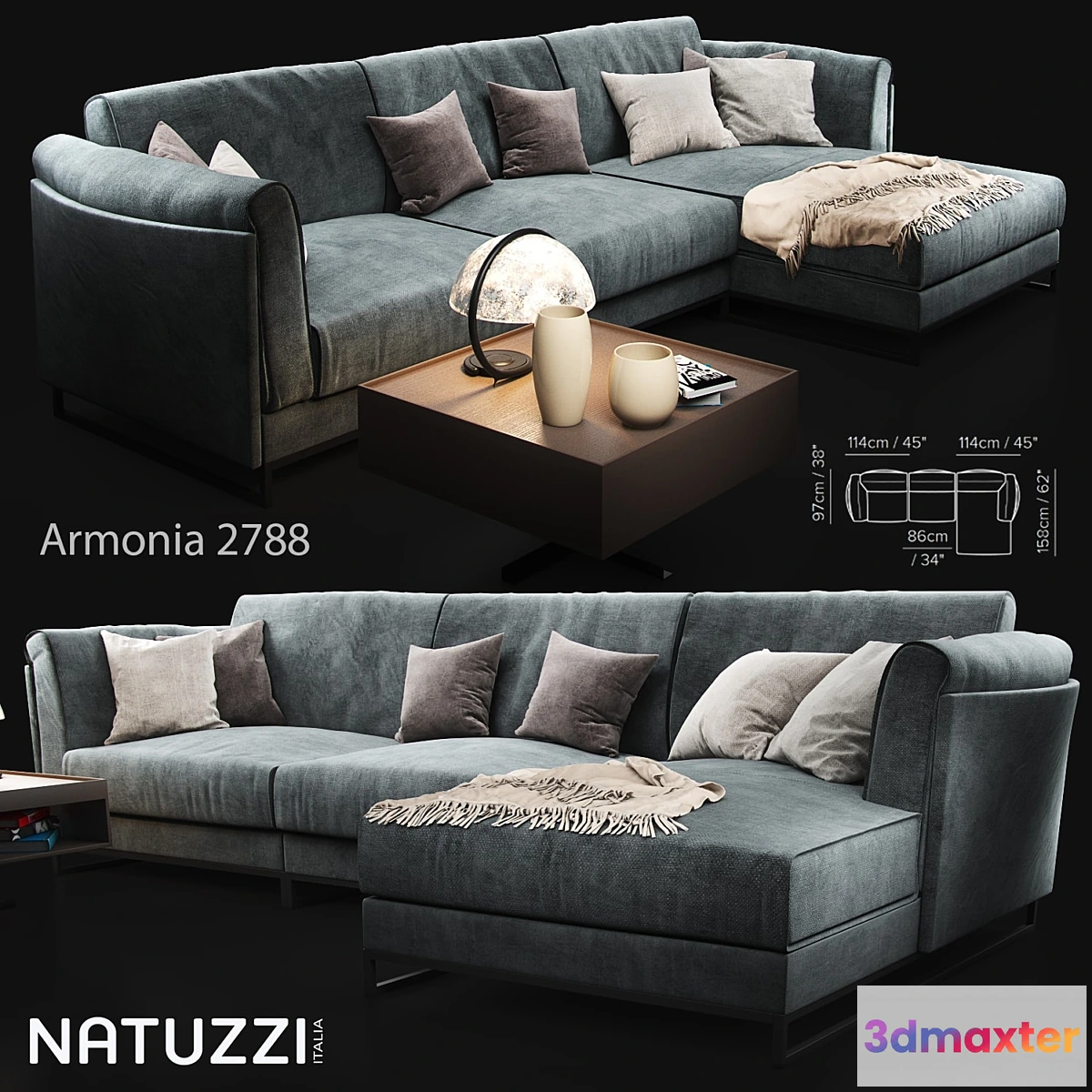 821772 - Sofa Natuzzi Armonia 2788