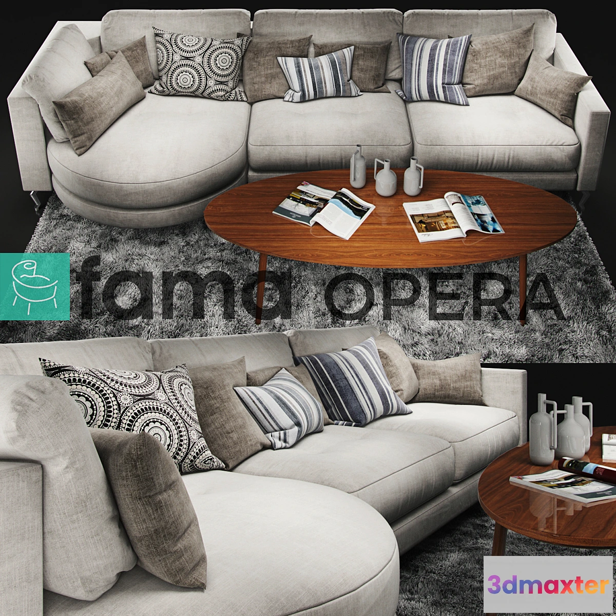821782 - Sofa Fama Opera White