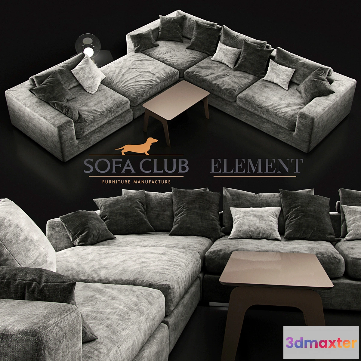 821850 - Sofa Element Sofa Club Black