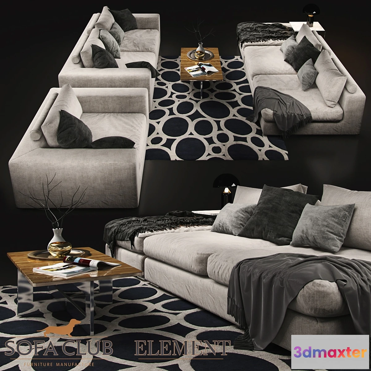 821852 - Sofa Cristal Sofa Club White - No.2