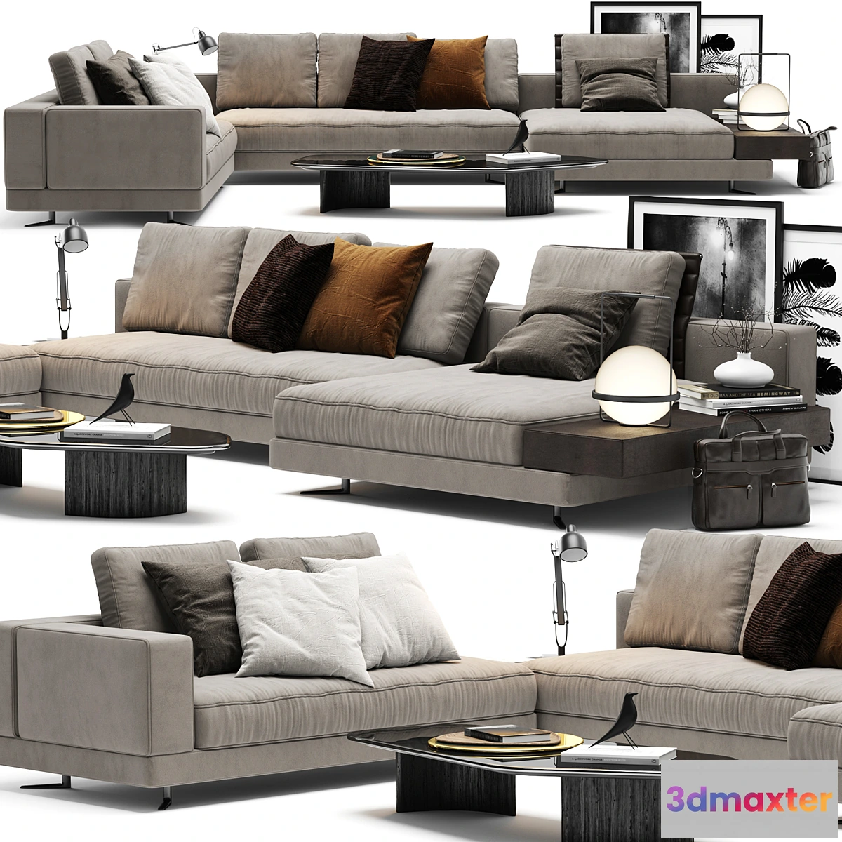 835384 - Minotti White Sofa - No.11