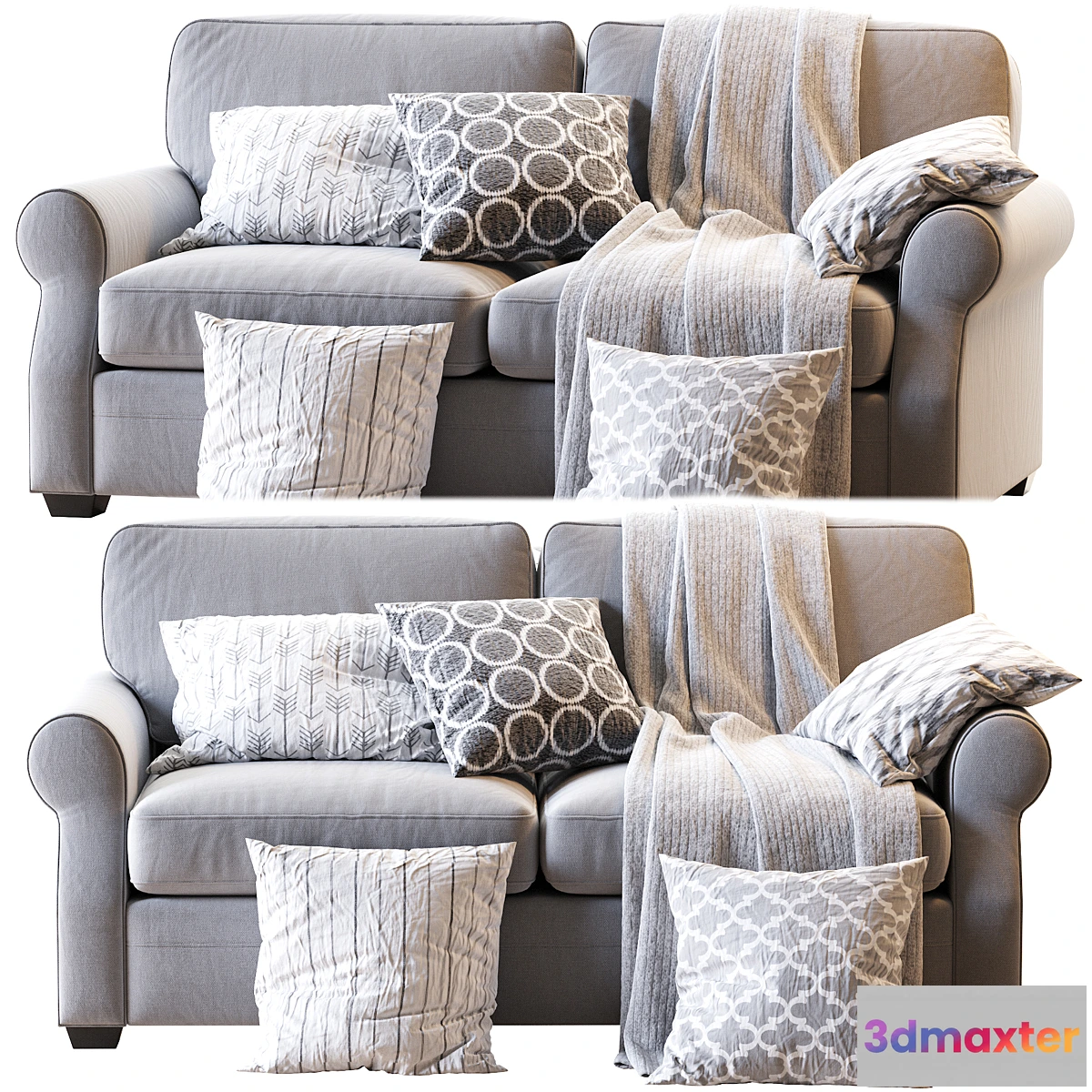 835514 - Fremont Roll Arm Upholstered Sofa - No.3