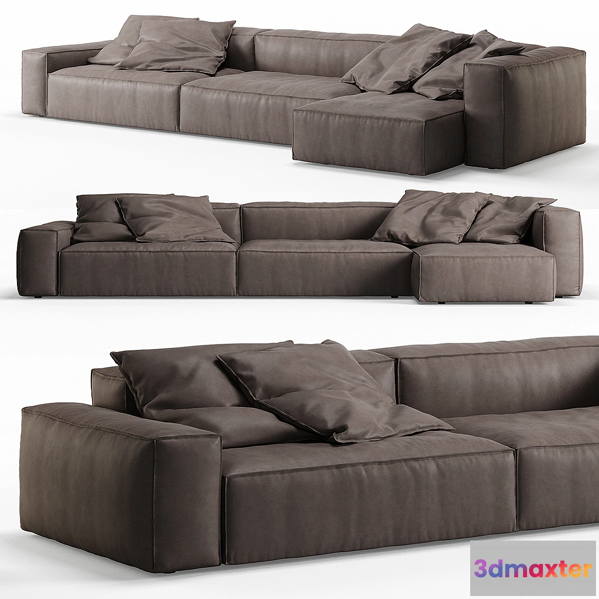853385 - NeoWall Leather Corner Sofa by Living Divani - No.3