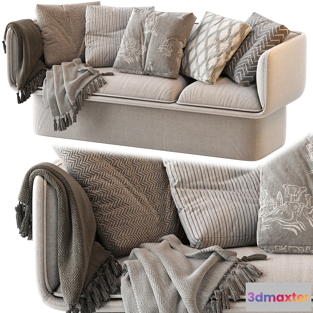 860837 - BLOCK SOFA by Missana - No.5