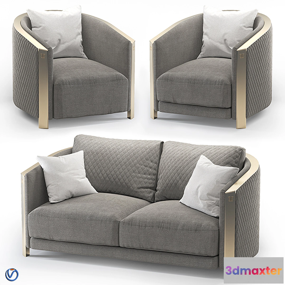 860925 - Aesthetics Magma sofa + chair - No.5