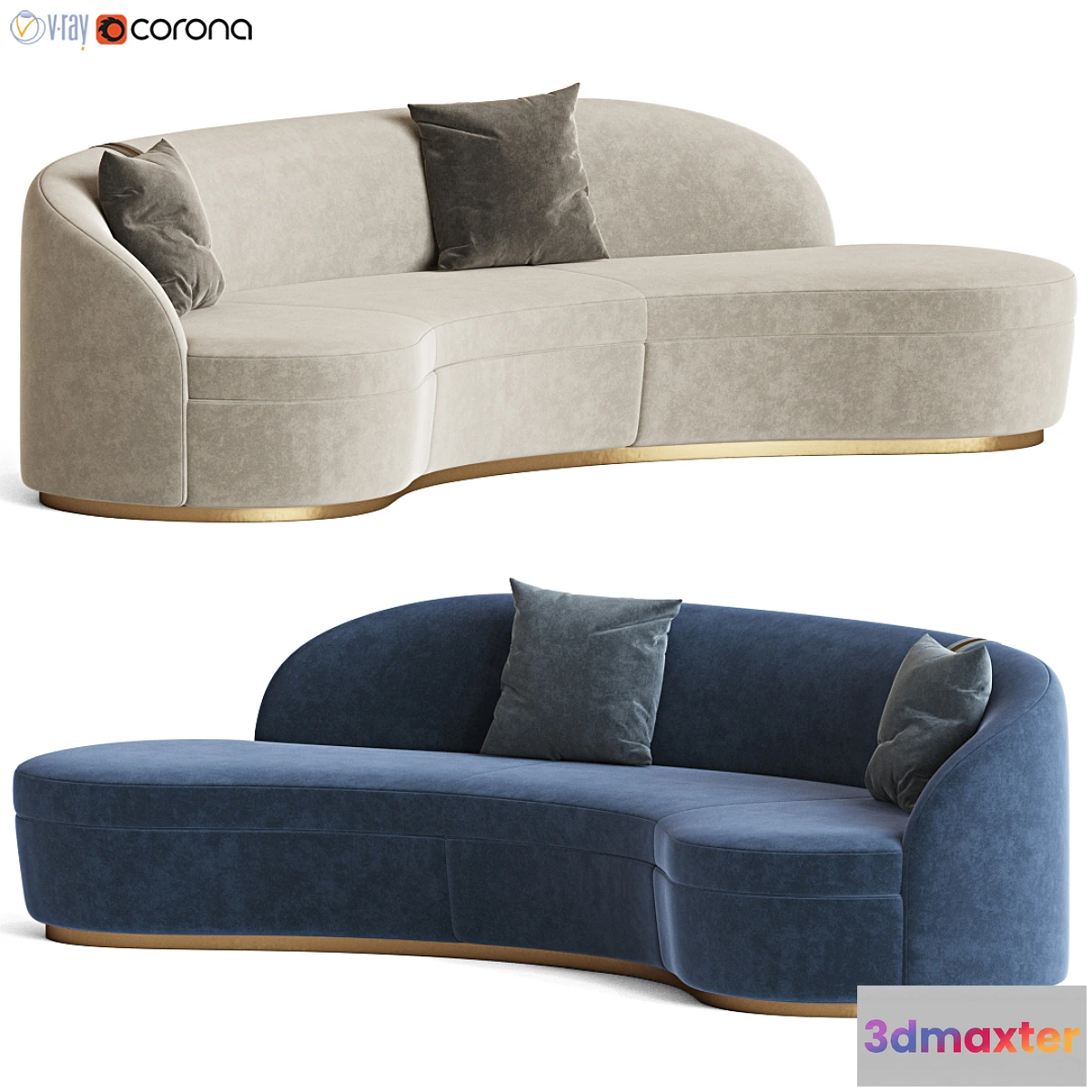 861745 - Otium Curved Sofa Capital Collection - No.5