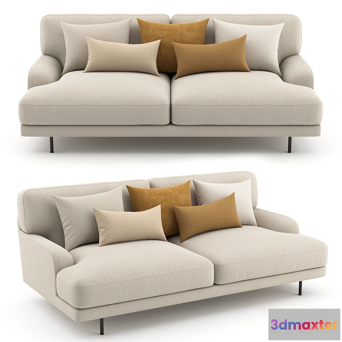 879286 - Flaneur Sofa - 2 Seater by GUBI - No.4