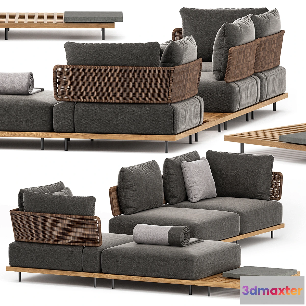 880202 - QUADRADO OUTDOOR SOFA SET2 by Minotti - No.4