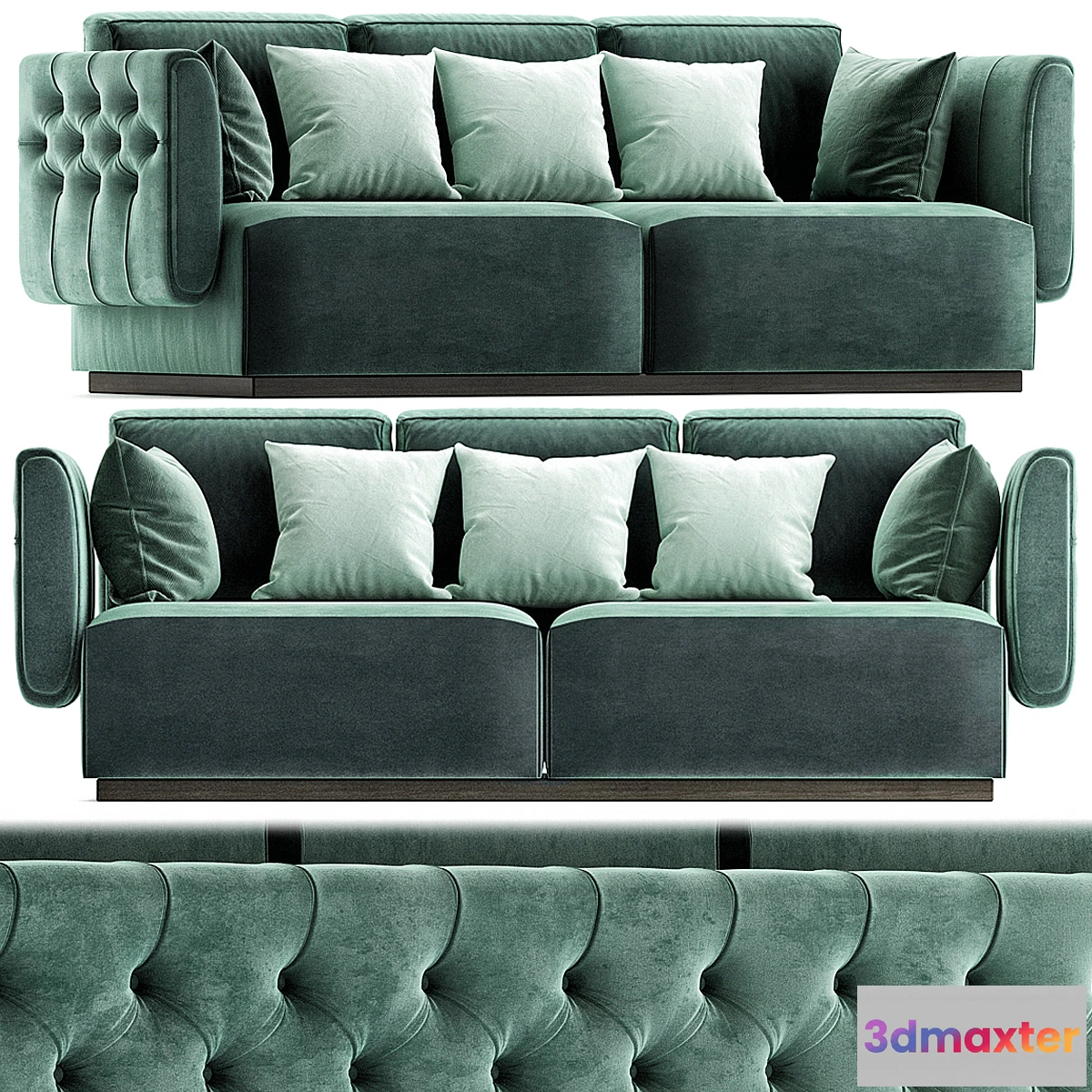 894836 - Tufted leather sofa SIMON By OPERA CONTEMPORARY - No.2