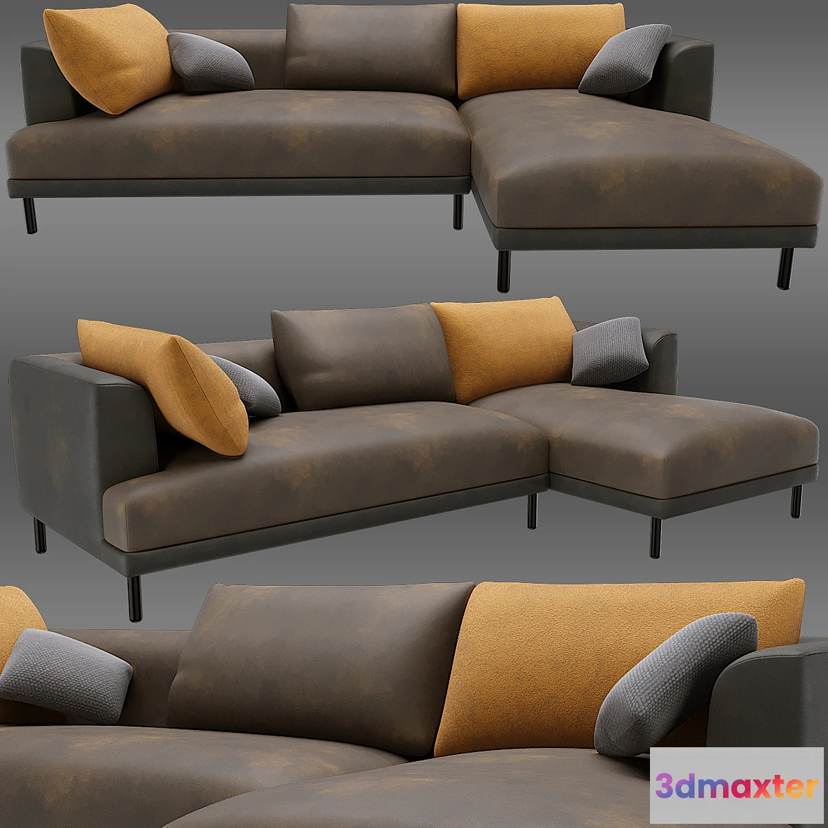 894910 - Bowery chaise corner sofa - No.2