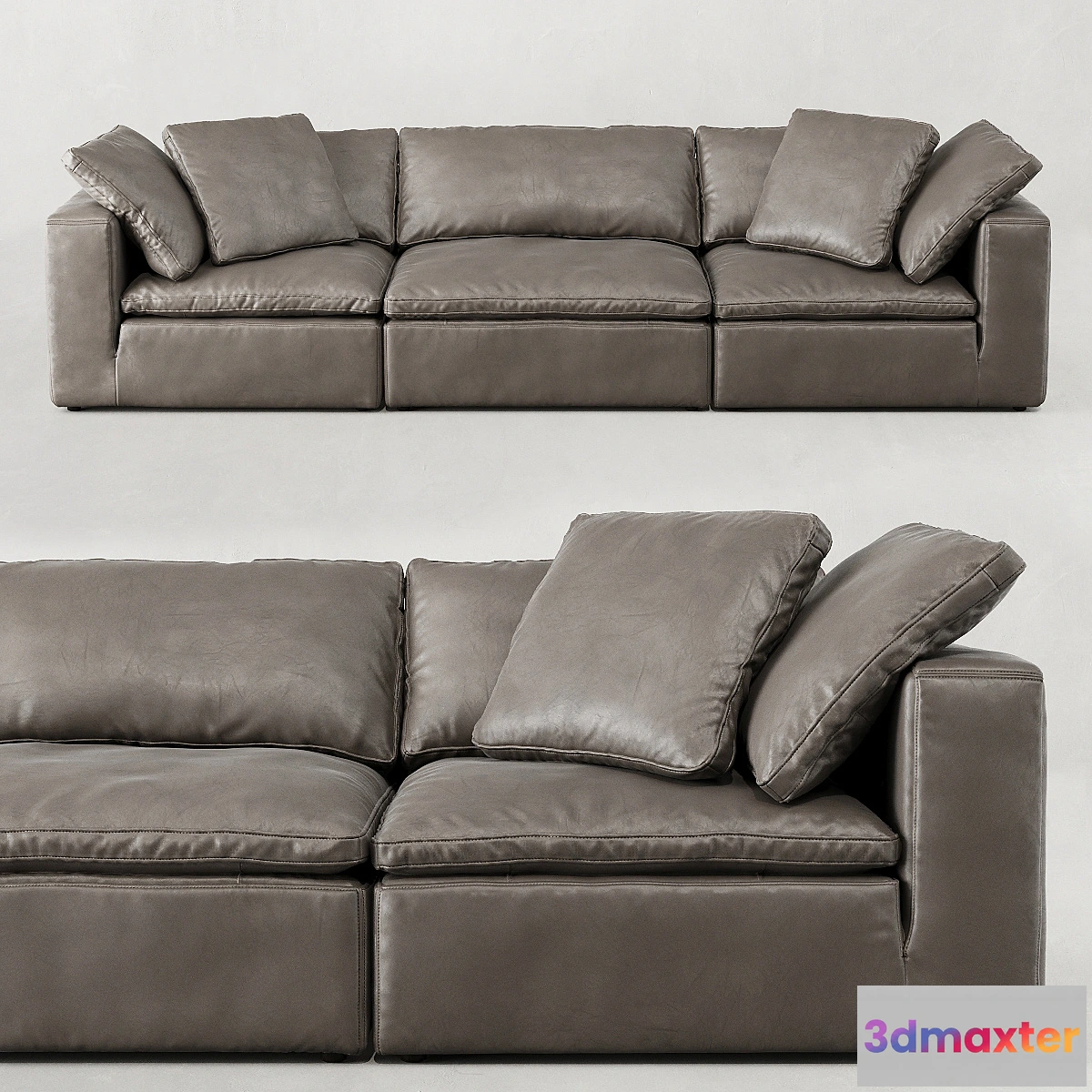 894972 - RH _ CLOUD MODULAR LEATHER SOFA - No.2