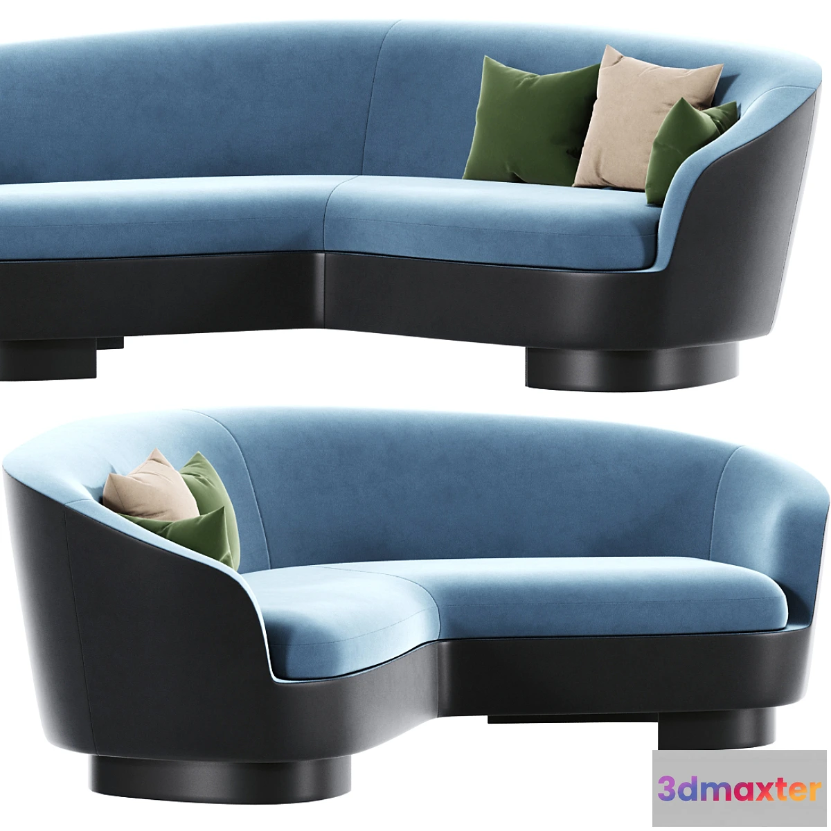 894998 - Minotti Jacques Curve Sofa - No.2