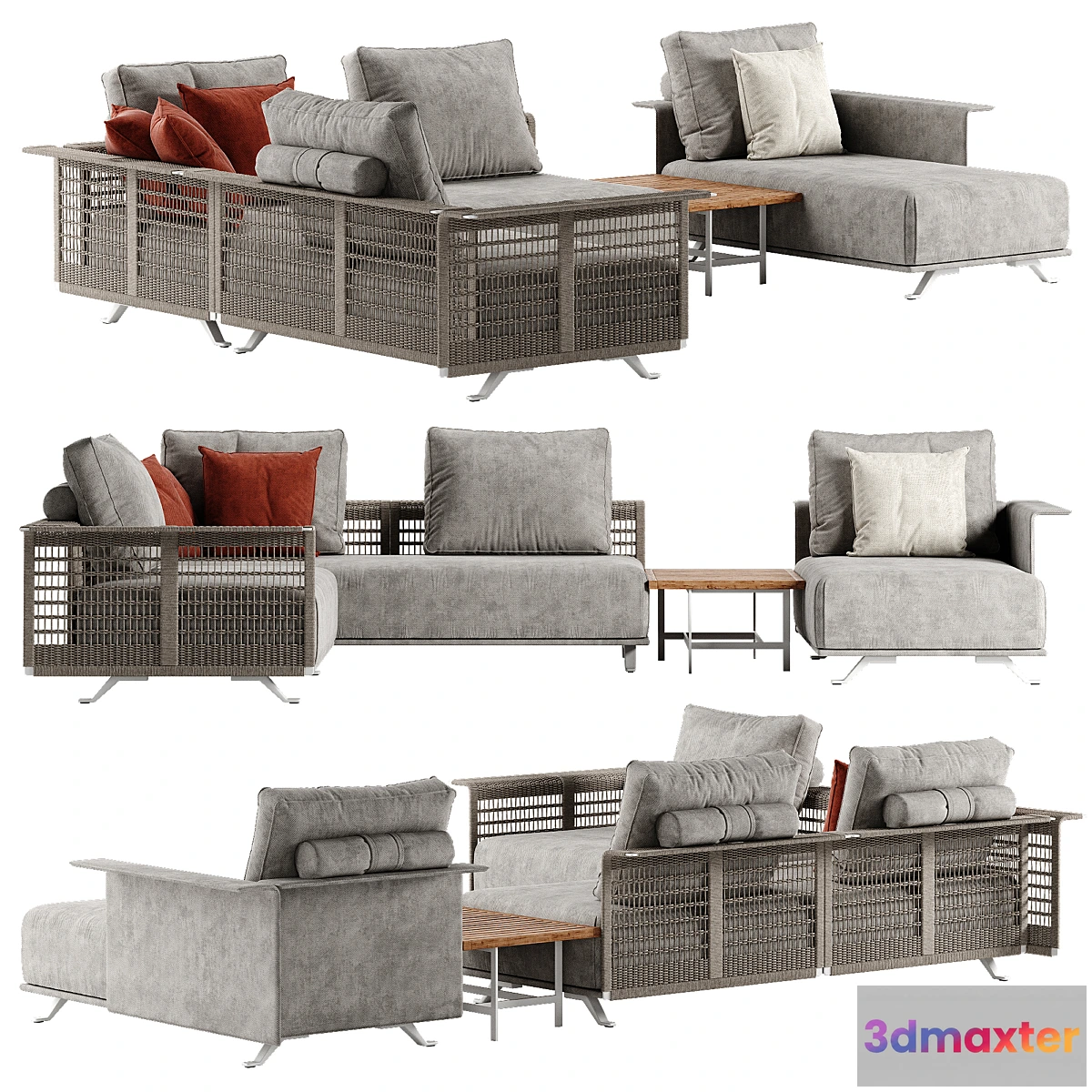 895342 - Poltrona Frau Solaria sectional sofa - No.2