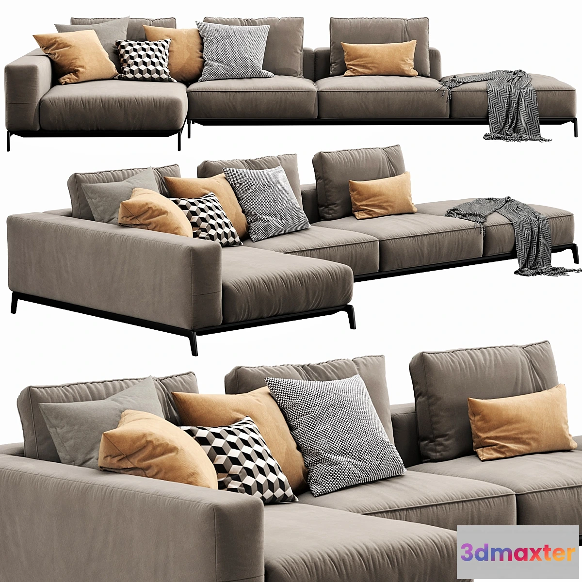 895372 - Flexform Ettore Sectional - No.5
