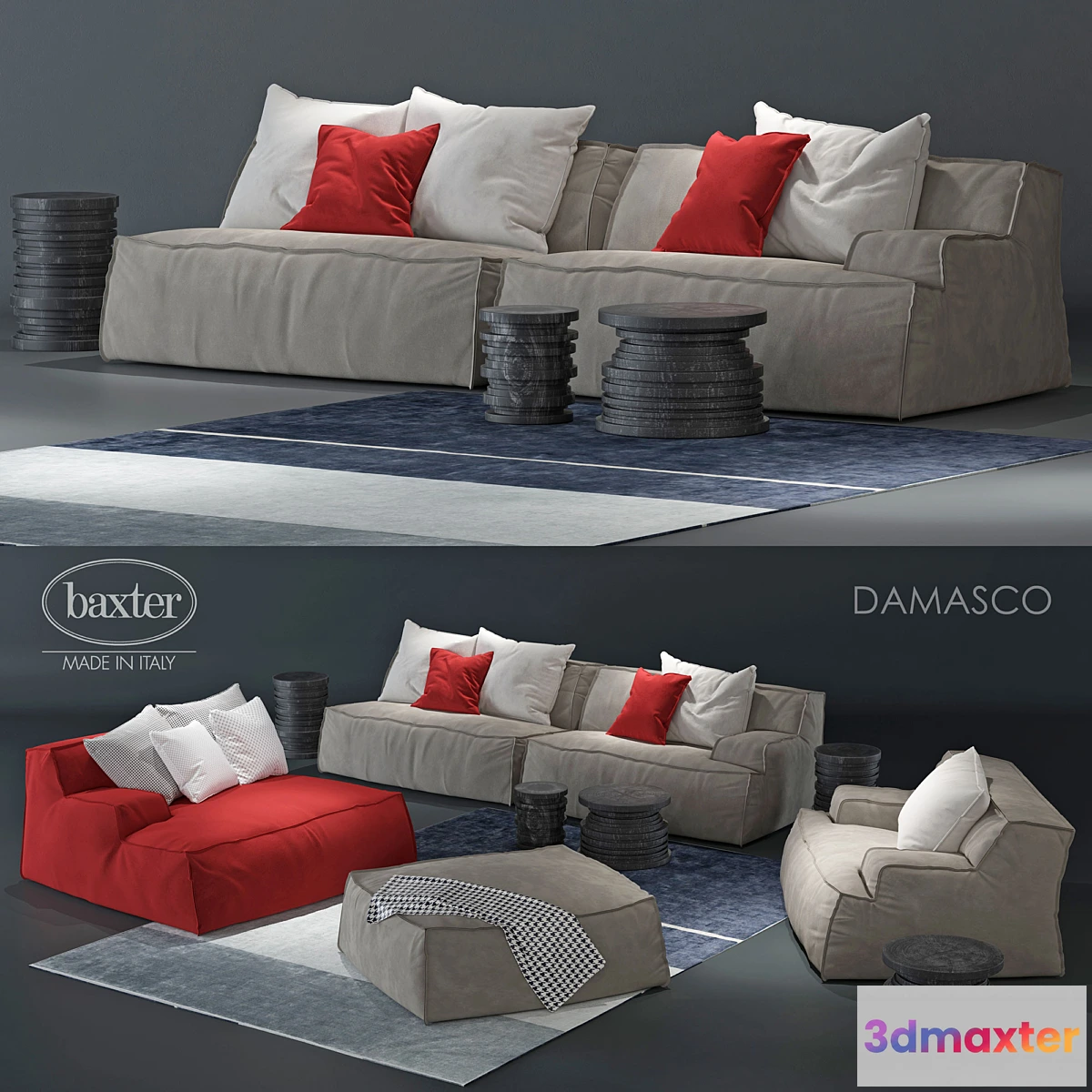896154 - sofa and armchair Baxter Damasco - No.2