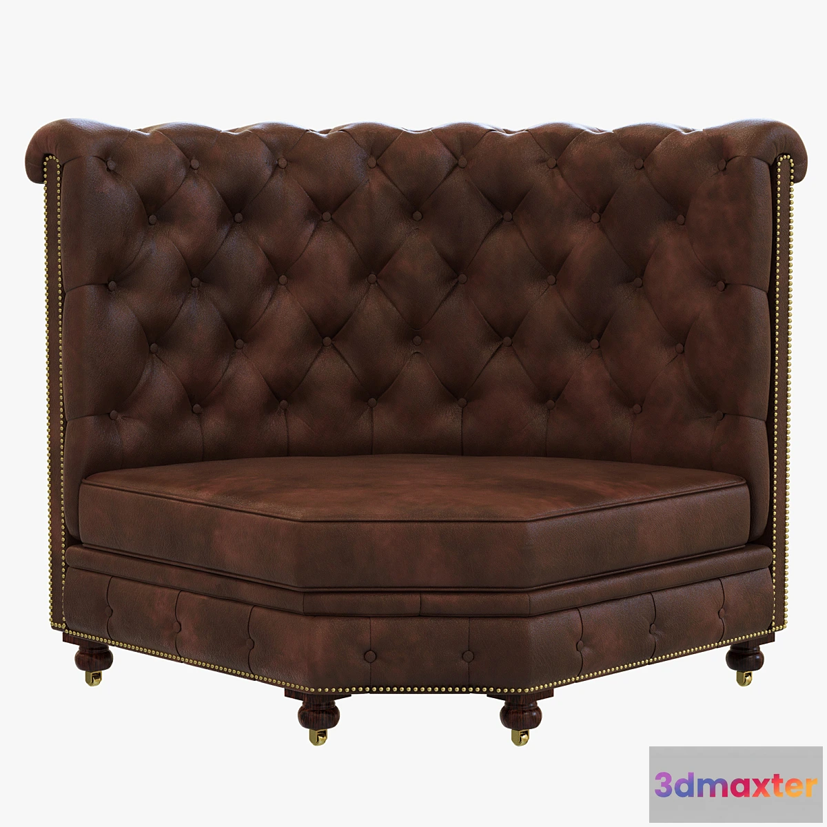 896262 - Restoration Hardware Kensington Leather Corner Banquette