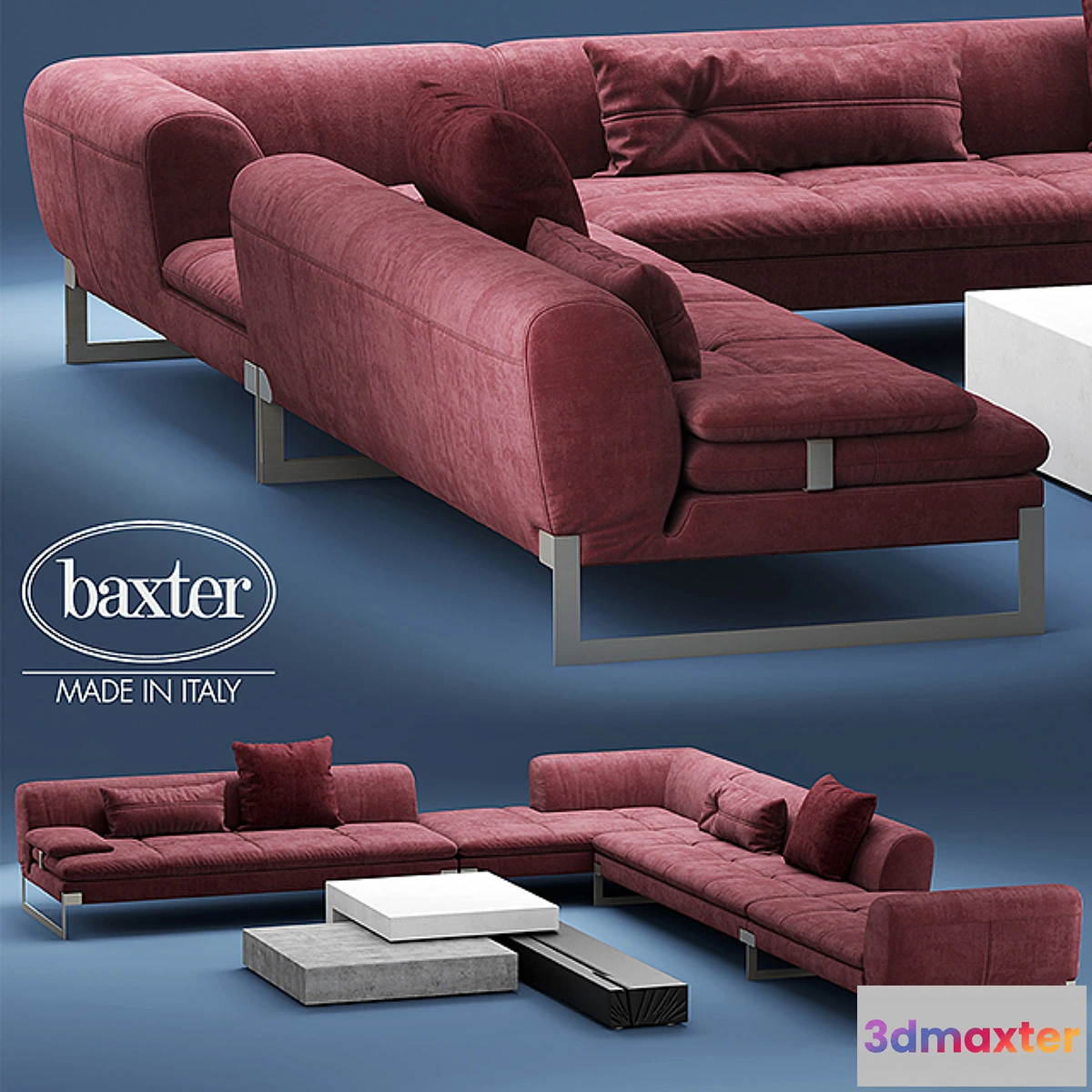 896402 - Sofa BAXTER VIKTOR Corner sectional leather sofa - No.3