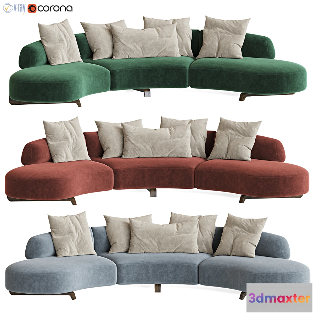903582 - Paolo Castelli Vao Curved Sofa - No.3