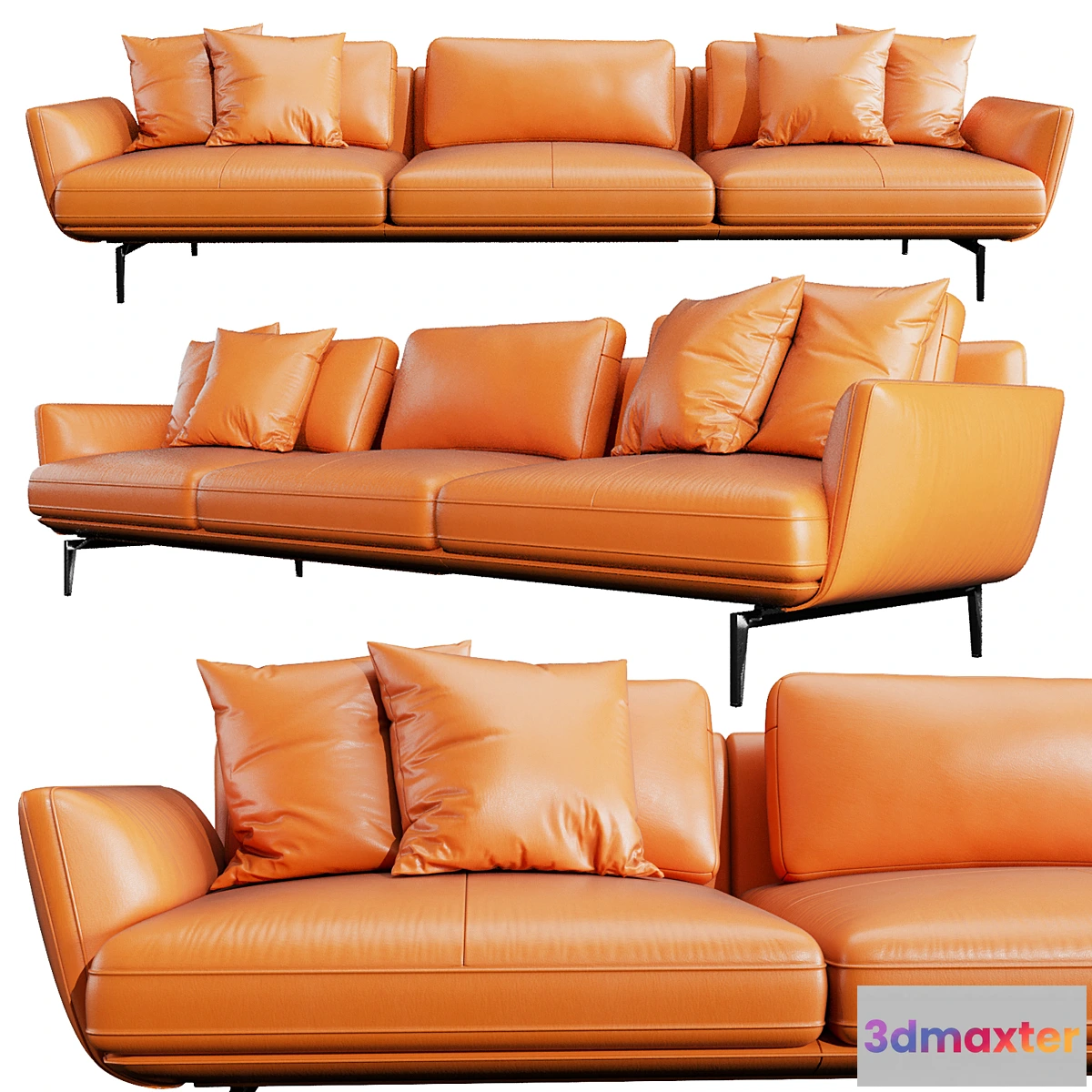 903726 - Poltrona Frau Getback 3 Seater - No.2