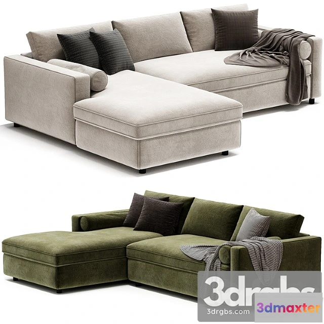 959984 - Aris Deep 2 Piece Left Arm Chaise Sectional Sofa 2