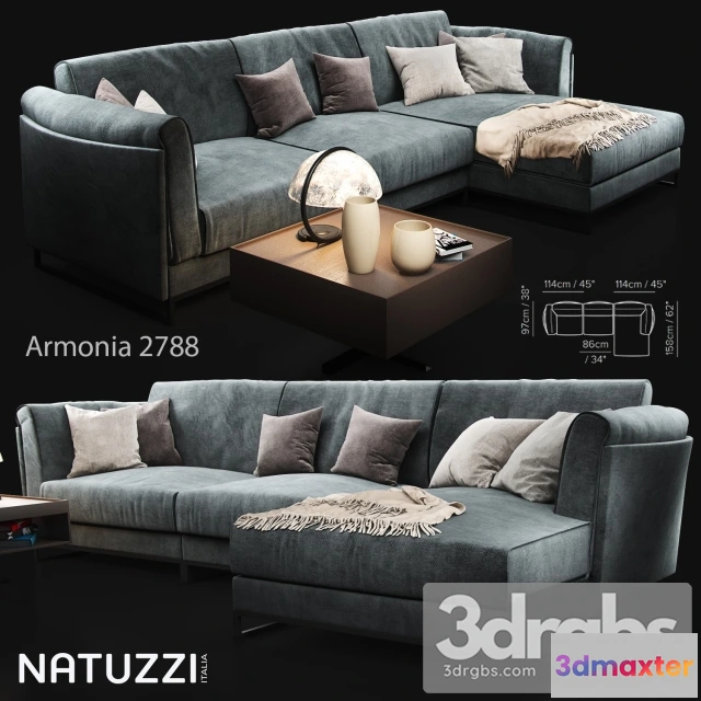 960004 - Armonia 288 Natuzzi Sofa