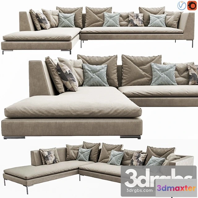 960146 - B B Italia Charles Sofa 2