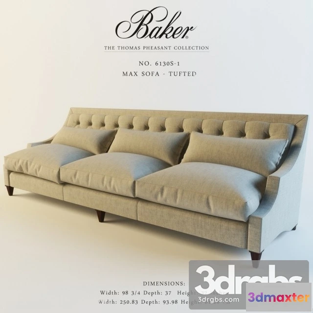 960218 - Baker Max Sofa  Tufted 02