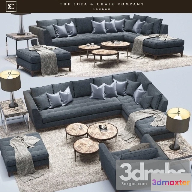 960264 - Barbican Corner Sofa Cavus Table Lamp Marlow